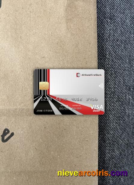 Cameroon Afriland First bank visa card photolook